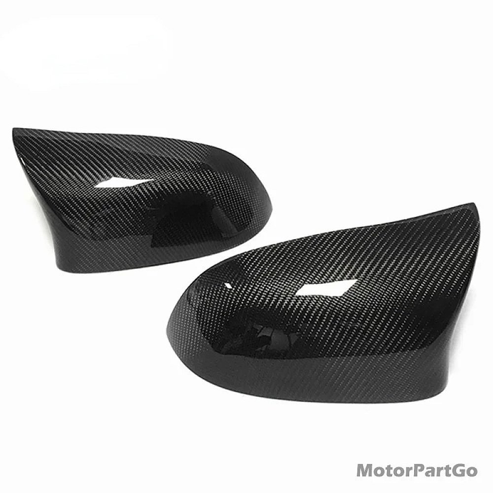X5M Look Carbon Fiber Mirror Cover Rear View Mirror Cap Fits for BMW X3 F25 X4 F26 X5 F15 X6 F16 2014-2018 1:1 Replacement