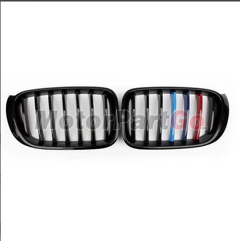 3 Colors Gloss Matt single line replace ABS front Grills 1 pair For BMW X3 X4 F25 F26 2014-2018 B688