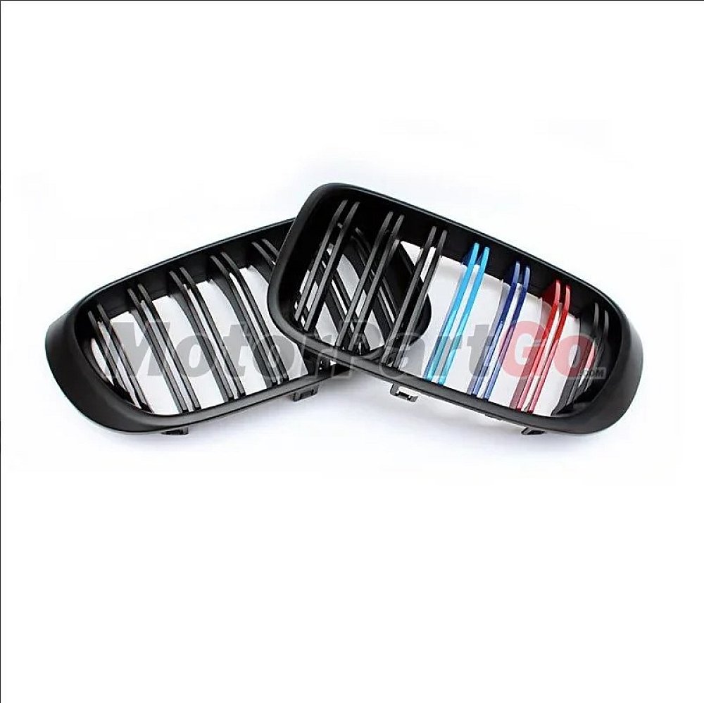 3 Colors Gloss Matt dual line replace ABS front Grills 1 pair For BMW X3 X4 F25 F26 2014-2018  B690