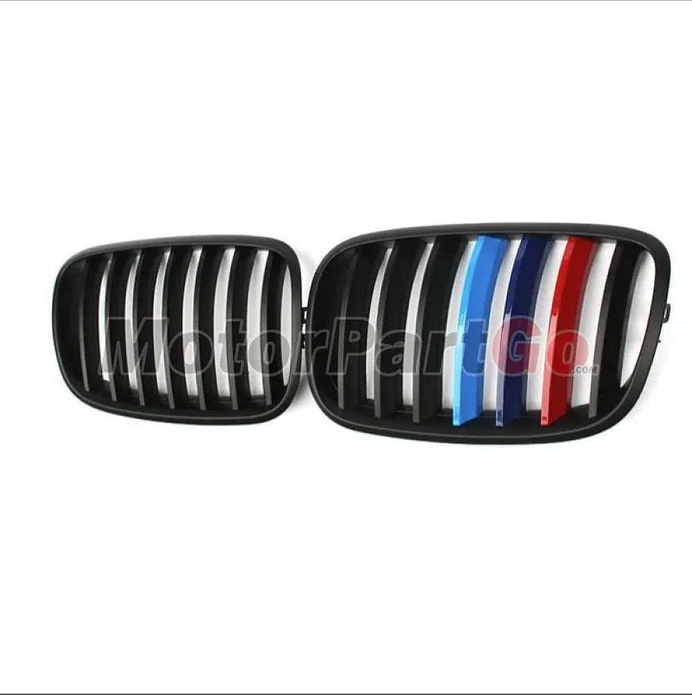 3 Colors Gloss Matt single line replace ABS front Grills 1 pair For BMW X5 E70 X6 E71 2007-2013  B700