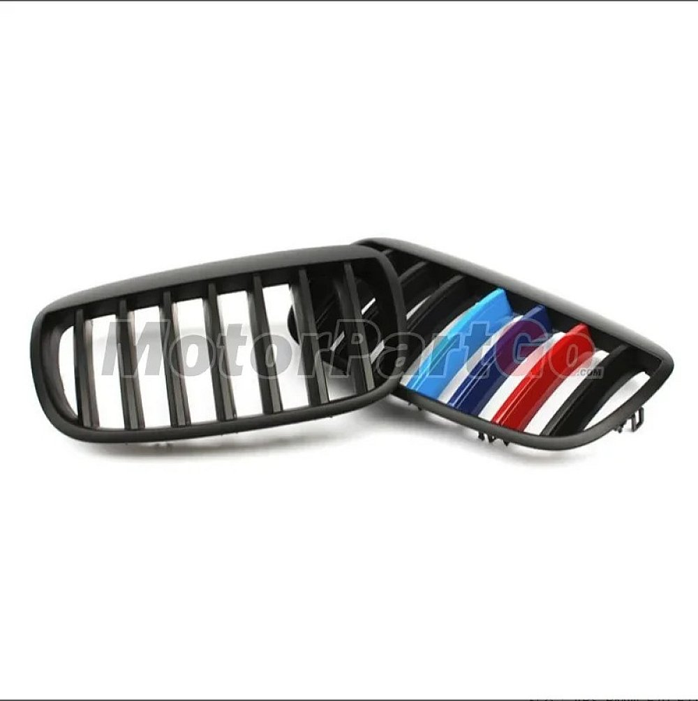 3 Colors Gloss Matt single line replace ABS front Grills 1 pair For BMW X5 E70 X6 E71 2007-2013  B711