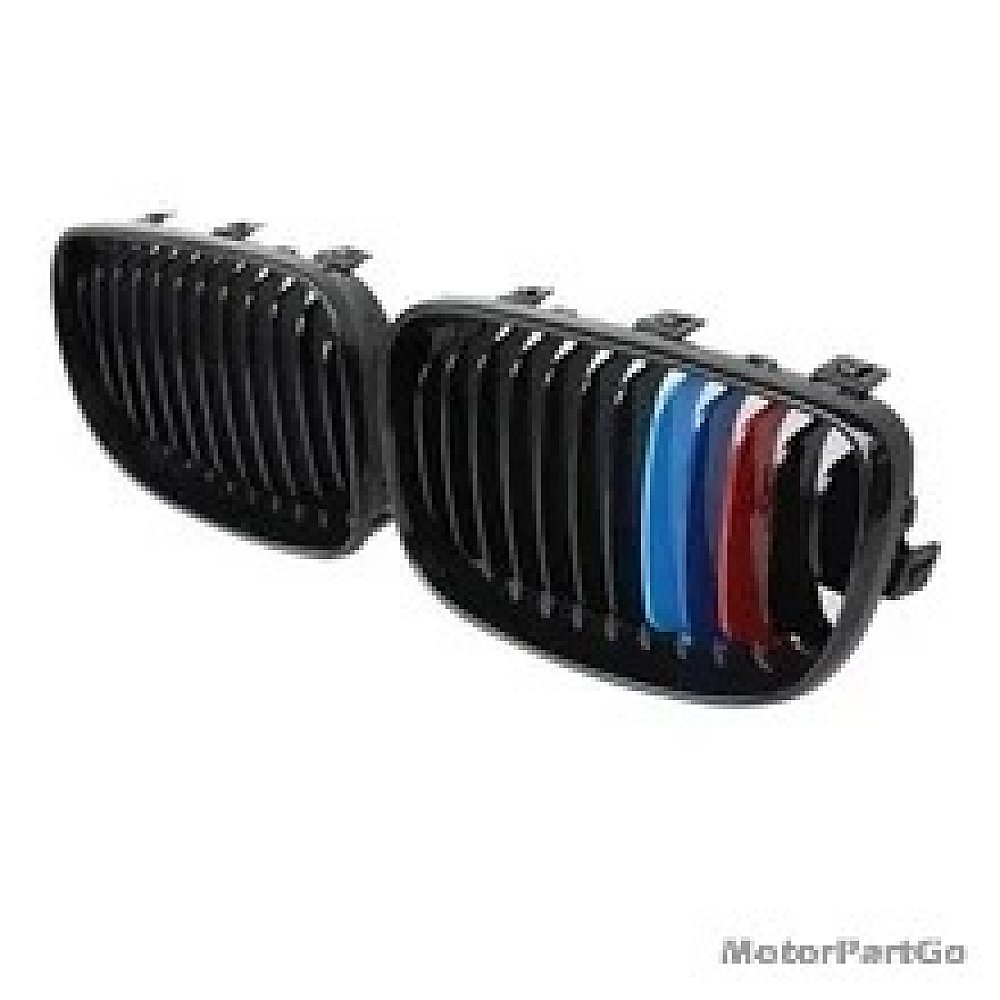 3 COLORS Gloss single line replace ABS front Grills 1 pair For BMW 1-SERIES E82 E88 2008-2011 B720
