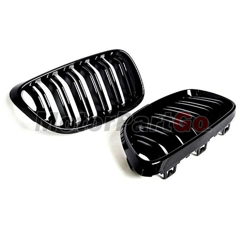 Gloss Matt dual line replace ABS front Grills 1 pair For BMW 2-SERIES F22 F23 2014UP  B725