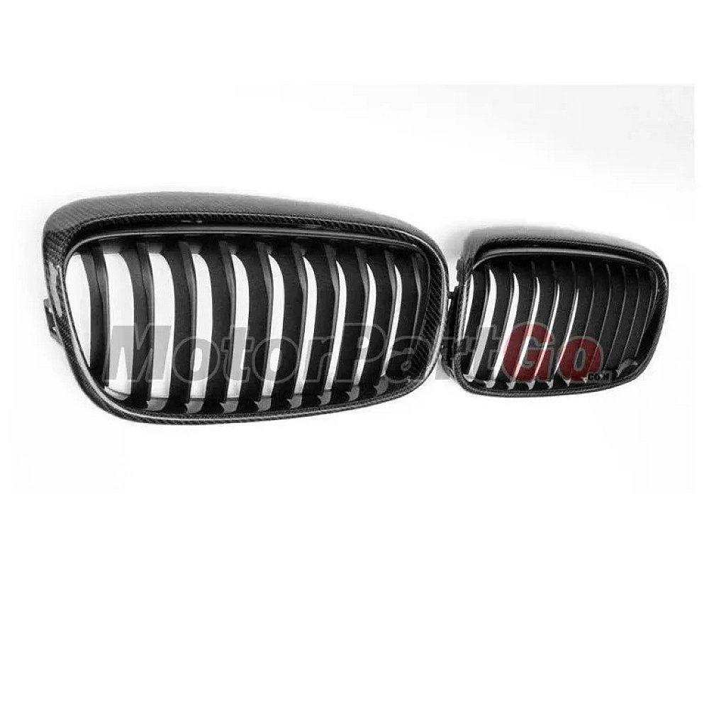 Carbon fiber single line gloss matt replace front Grills 1 pair For BMW 2-SERIES GT F45 F46 2014UP B726