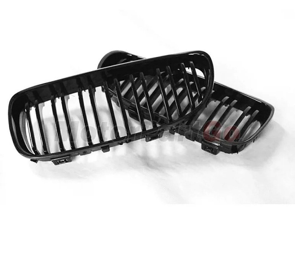 Gloss Matt dual line replace ABS front Grills 1 pair For BMW 3-SERIES E90 2008-2011 B729