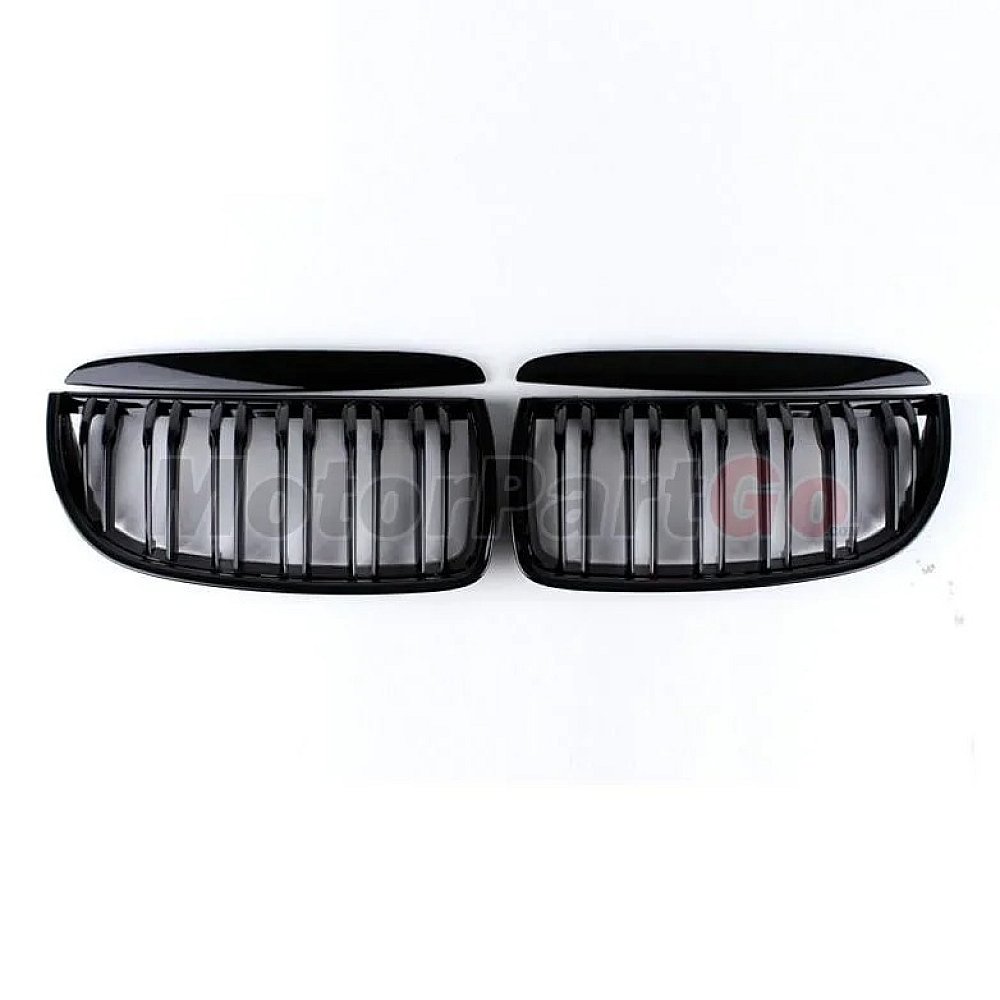 Gloss dual line replace ABS front Grills 1 pair For BMW 3-SERIES E90 2004-2007 B735