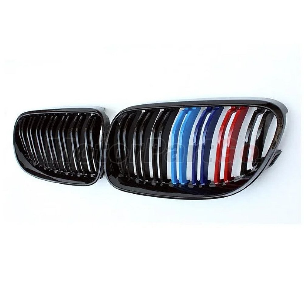 3 Colors Gloss dual line replace ABS front Grills 1 pair For BMW 3-SERIES E92 E93 M3 2010-2013 B737