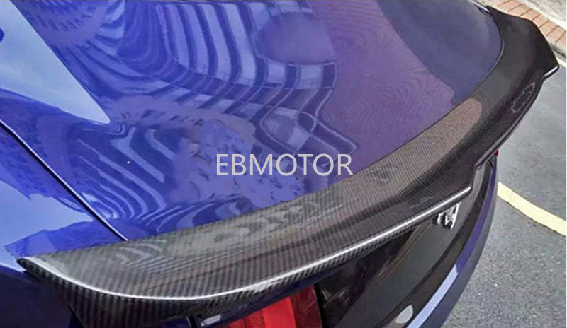 GT V-Look Carbon Fiber Trunk Boot Spoiler For Ford Mustang V6 2-Doors Coupe 15UP