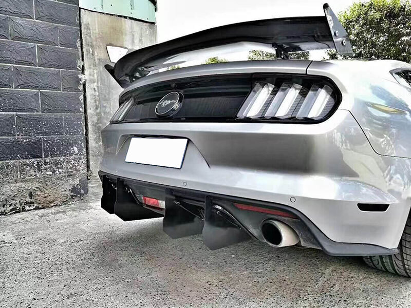 APR Style Real Carbon Fiber GT Wing Rear Trunk Spoiler For Ford Mustang 14-2019