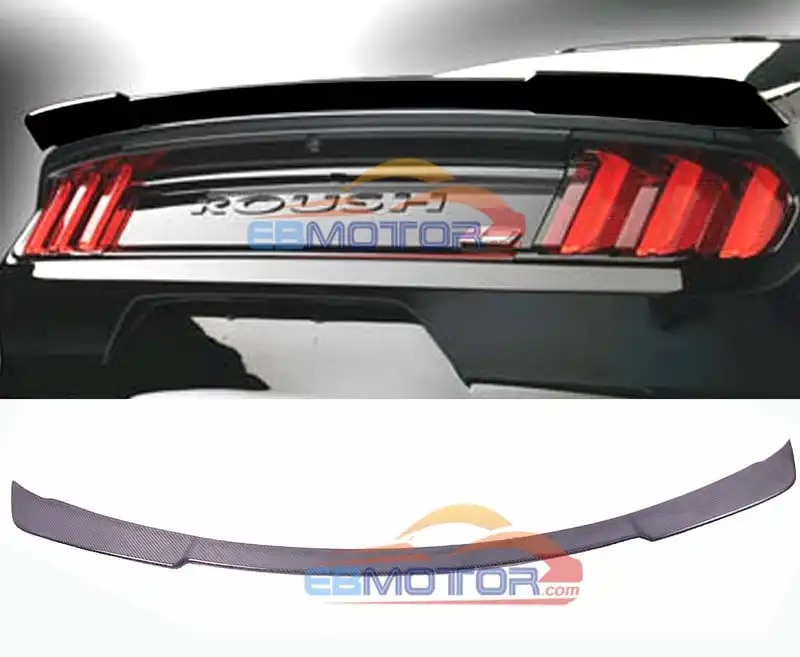 roush REAL CARBON FIBER REAR LIP SPOILER FOR FORD MUSTANG Coupes 2015-2018  F014