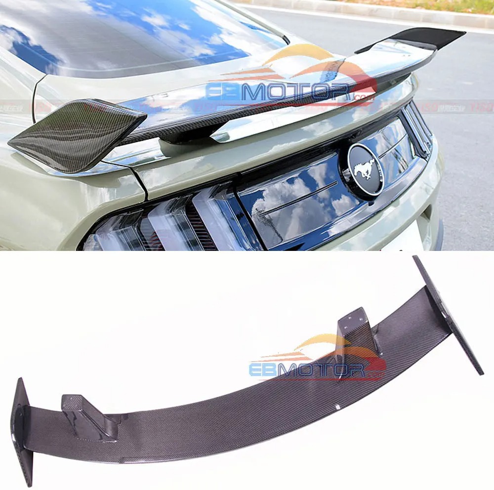 High Quality Real Carbon Fiber Rear Trunk Spoiler for Ford Mustang 2015-2019