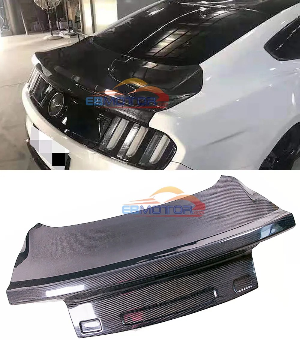 High Quality Carbon Fiber Rear Bumper Trunk For Ford Mustang 2015 2016 2017 2018 2019 F038