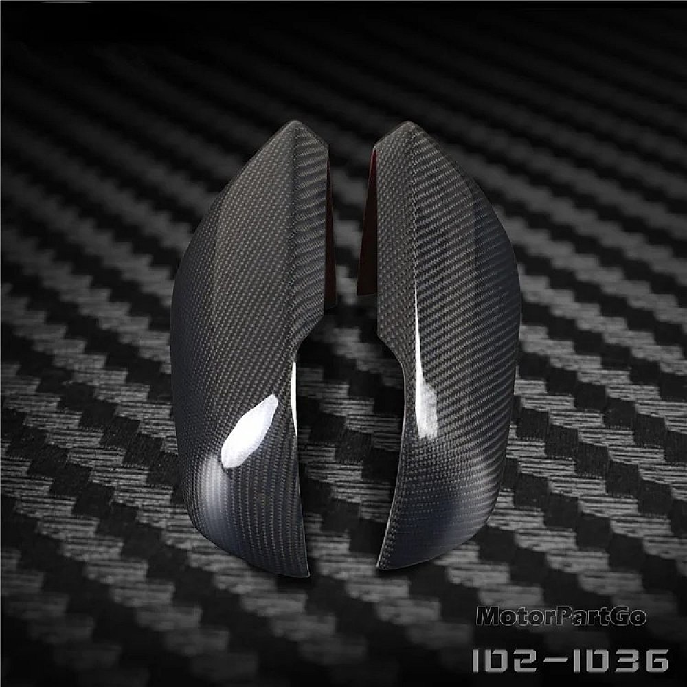 Real Carbon Fiber Mirror Cover 1 pair for   Ford Mustang with lights 2015-2019