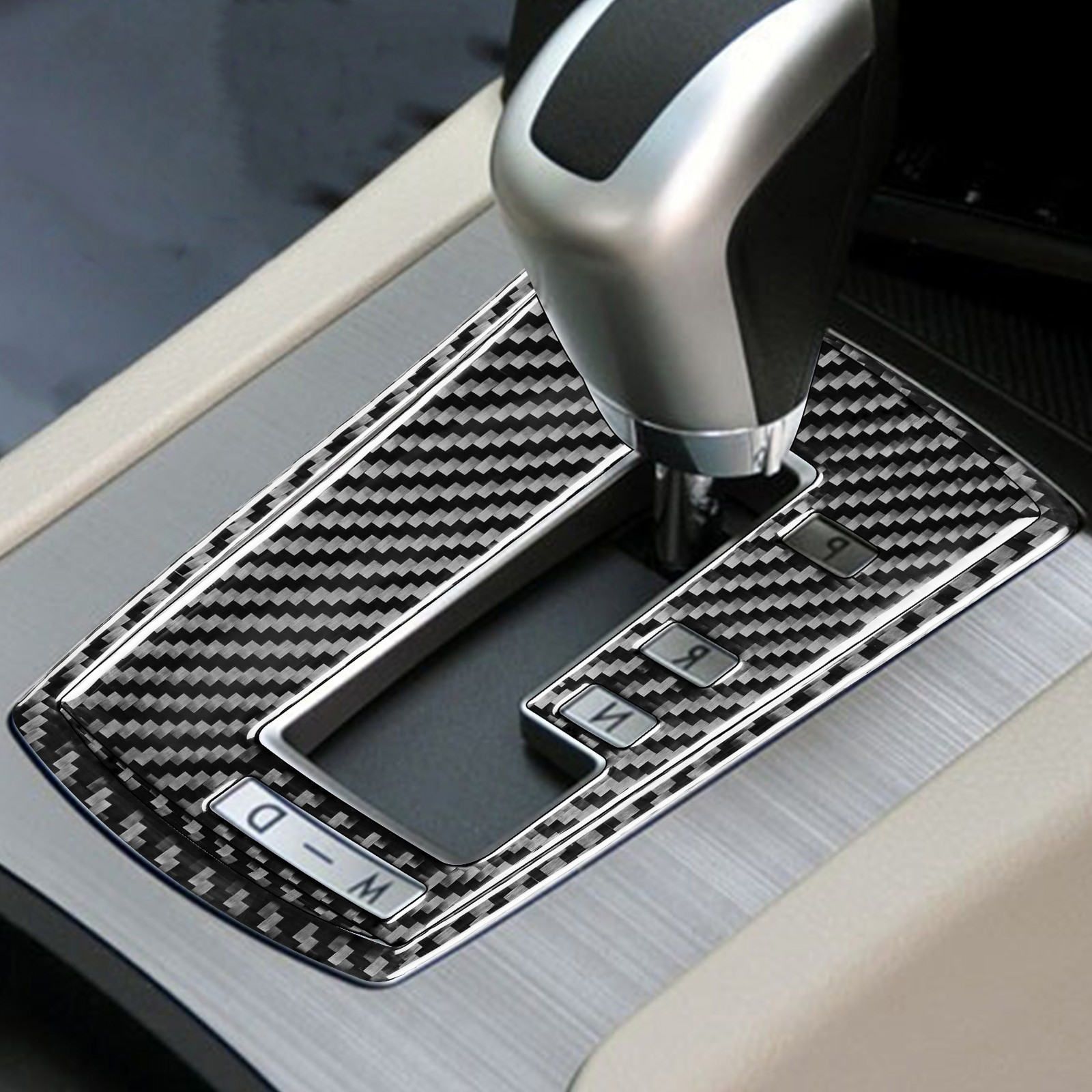 Carbon Fiber Console Gear Shift Panel Trim For Subaru Legacy Outback 10-14 RHD