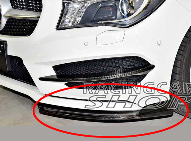 Carbon Fiber front lip Splitter Spoiler For Benz W117 C117 CLA200 CLA250 2013+