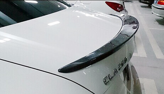Real Carbon fiber Trunk lip Spoiler fit For Benz C117 W117 CLA 2014UP