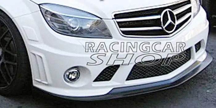AK STYLE Real Carbon Fiber front Lip spoiler splitter FOR BENZ W204 C63 bumper 2008-2011 M012