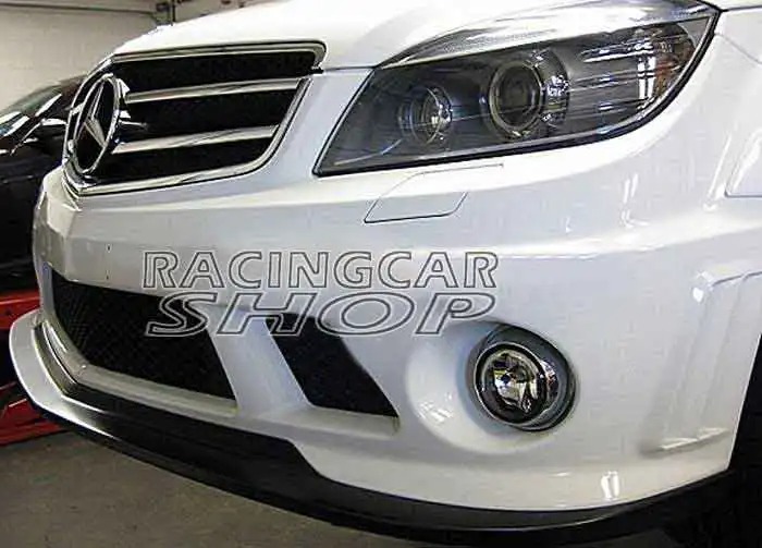 UNPAINTED AK STYLE front Lip spoiler splitter FOR BENZ W204 C-CLASS C63 bumper 2008-2011 M012F