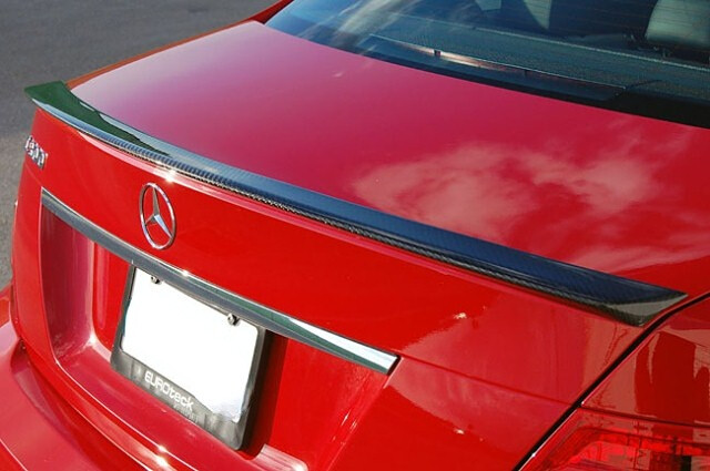 REAL CARBON FIBER TRUNK LIP SPOILER For MERCEDES BENZ W204 C-Class 2007-2012