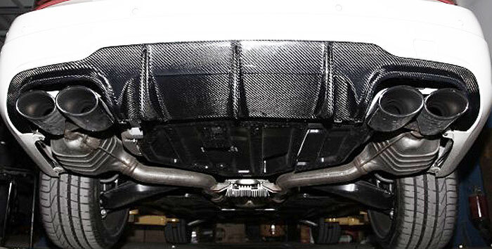 Real Carbon Fiber rear Diffuser For Benz C204 COUPE W204 SEDAN C250 C63AMG 12-14