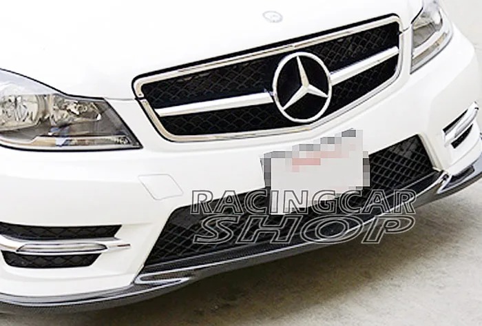 UNPAINTED Front Lip Spoiler For Mercedes Benz W204 C-Class Sport Bumper 2012-2014 m019f