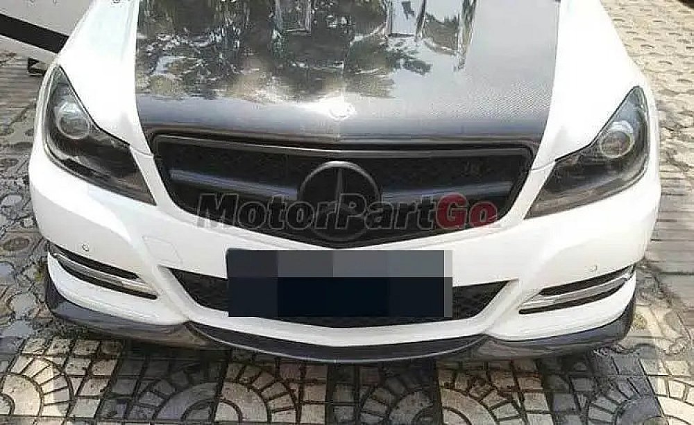 Suitable for Benz Mercedes C-class W204 C63amg Carbon Fiber Lip Spoiler Front Shovel M021