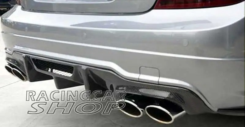 V style sedan carbon fiber rear lip diffuser for BENZ W204 C63 coupe C250 C300 C350 AMG SPORT BUMPER 2012-2014 M022