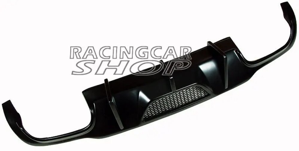UNPAINTED V style sedan BLACK rear lip diffuser for BENZ W204 C63 coupe C250 C300 C350 AMG SPORT BUMPER 2012-2014 M022F