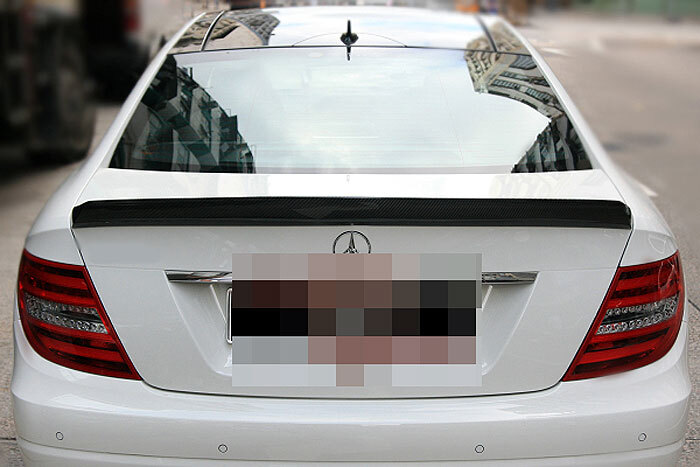 UNPAINT FIBER GLASS PRIMER TRUNK Spoiler For Mercedes Benz W204 Coupe 2-Door 12+