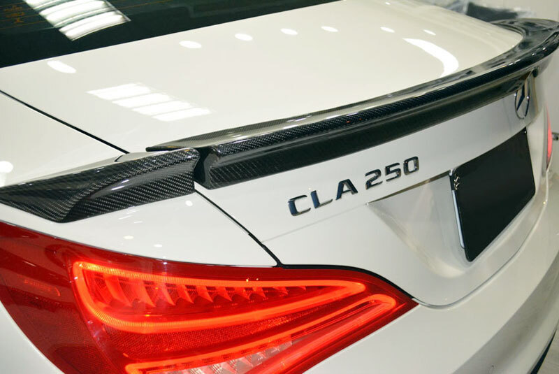 PGTR Real Carbon Fiber Trunk Spoiler 3pcs/Set For Mercedes BENZ W117 C117 14+