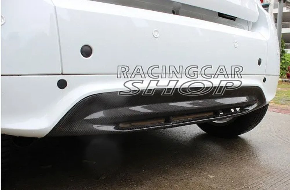 Real Carbon Fiber Rear Bumper Diffuser Lip Spoiler Fit For Smart Fortwo 2012-2013 M027