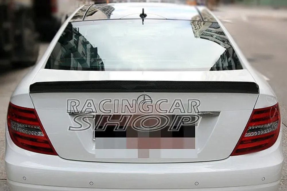 UNPAINTED V STYLE TRUNK LIP SPOILER fit for BENZ W204 4DOOR SEDAN C63 C300 C350 C63 08-12 M029F