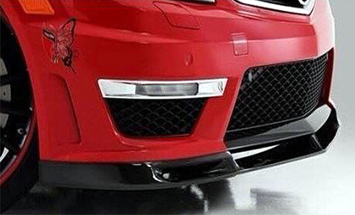 V Real Carbon Fiber Front Lip Spoiler For Mercedes Benz W204 C63 F/L Coupe Sedan