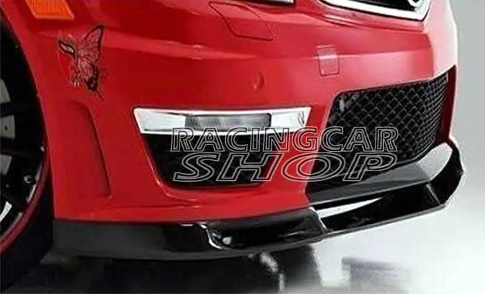 UNPAINTED 2012-2014 V Style Front Lip Spoiler For Benz W204 C63 F/L Coupe Sedan M032F