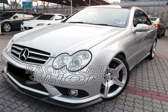 REAL CARBON FIBER FRONT LIP SPOILER for BENZ W209 CLK CLK500 CLK550 CLK55 AMG front BUMPER 2006UP M035
