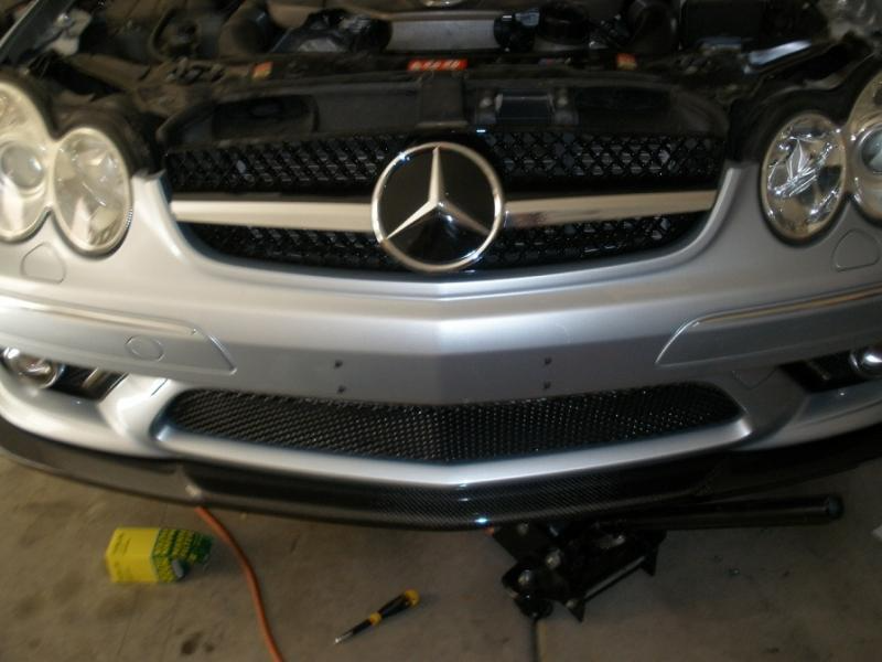 UNPAINTED FIBER GLASS PRIMER FRONT LIP SPOILER FOR BENZ W209 CLK55 AMG 07+