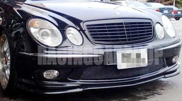 FRONT BUMPER ADD REAL CARBON FIBER FRONT LIP SPOILER FOR BENZ W211 E-Class E55 2003-2006 M036