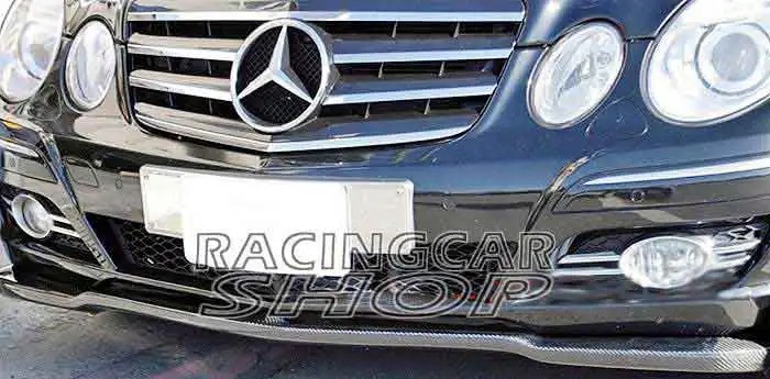 Real CARBON FIBER Front Lip Spoiler for Benz E-Class W211 E320 E350 E550 2007-2009 M037
