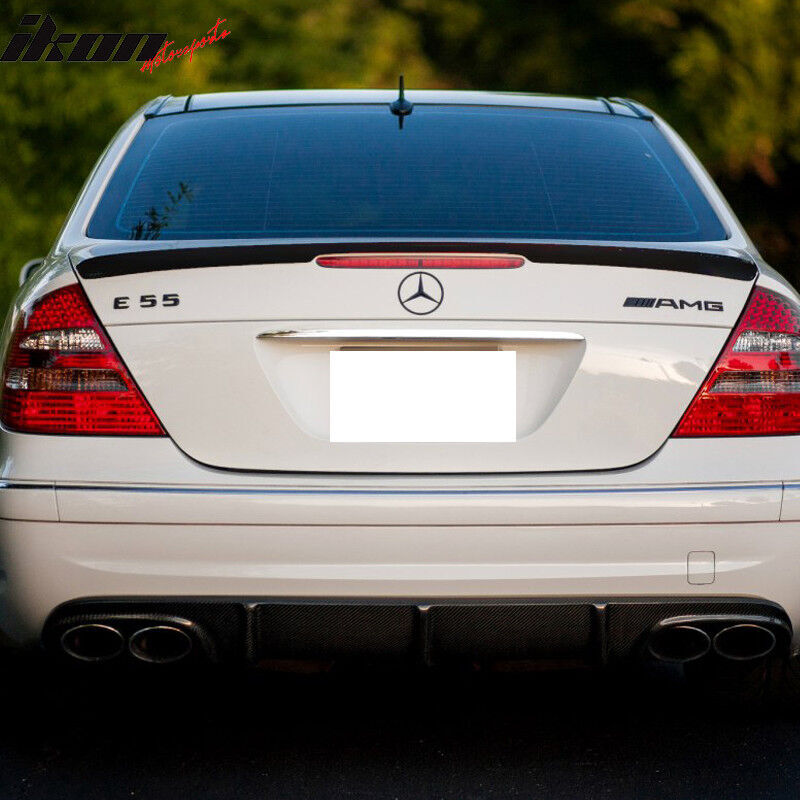 Real Carbon Fiber TRUNK SPOILER REAR WING fit For BENZ E CLASS W211 03-09