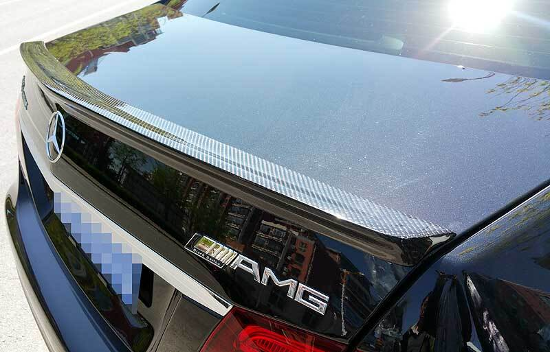 Real Carbon Fiber AMG Type Trunk Spoiler For MERCEDES BENZ W212 EClass Sedan 10+