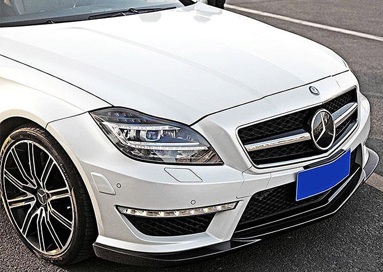 UNPAINT FIBER GLASS FRONT LIP SPOILER SPLITTER FOR Mercedes Benz W218 CLS63 11UP