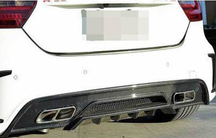 Real Carbon Fiber Rear Diffuser ForBenz W176 A-Class A45 A250 A260 Amg Sport 14+