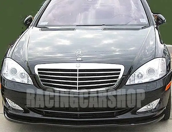 UNPAINTED  FRONT BUMPER ADD LIP SPOILER for MERCEDES W221 S-Class 2007-2013 M054F