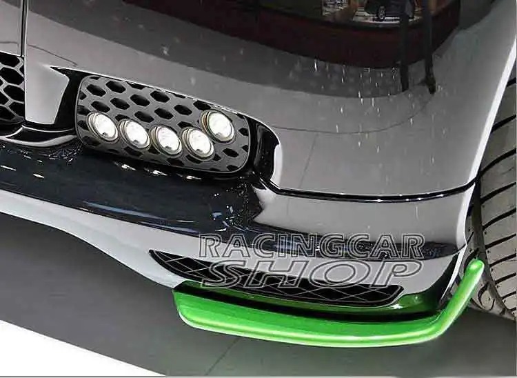 Real Carbon Fiber SU style front lip Spoiler For Smart 2012UP 1pair M058