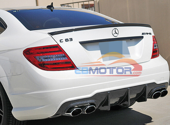 UNPAINTED FRP PRIMER TRUNK SPOILER For MERCEDES BENZ W204 C-CLASS COUPE 2D 11-13
