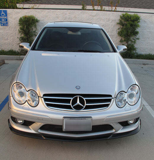 REAL CARBON FIBER FRONT SPOILER for MERCEDES BENZ CLK550 W209 2008-2010