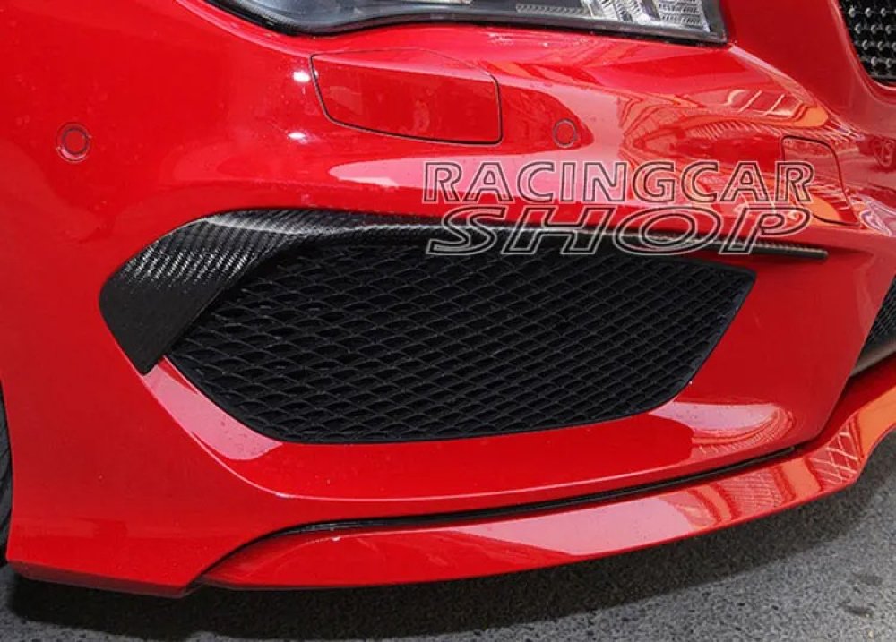 Real Carbon Fiber air knife 1PAIR For Benz W117 CLA250 CLA45 Amg 2Pcs/Set M067