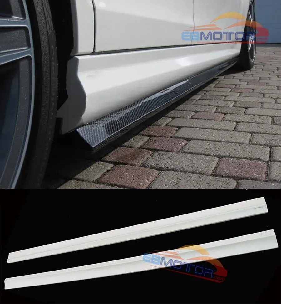 Extension Side Skirts 1pair For Mercedes Benz C Class W204 C63 AMG Model 2008-2014 M068F