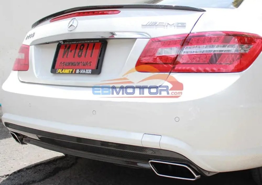REAR CARBON FIBER lip DIFFUSER FOR BENZ W207 2DR COUPE E550 E500 E350 AMG SPORT PACKAGE M071