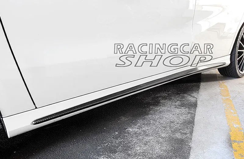 Real Carbon Fiber OE-Style Side Skirts 1pair fit For Benz A-CLASS W176 A176 A250 A200 A45 Amg Pakage  M076